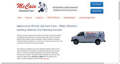 Desktop Screenshot of mccaingarmentcare.com