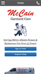 Mobile Screenshot of mccaingarmentcare.com